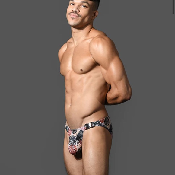 TROPIC CAMO BUCKLE SWIM BIKINI W/ ALMOST NAKED - Picture 4 of 7